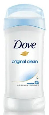 Dove Invisible Solid Antiperspirant Deodorant Original Clean 2.6 oz providing invisible protection and a fresh, clean scent