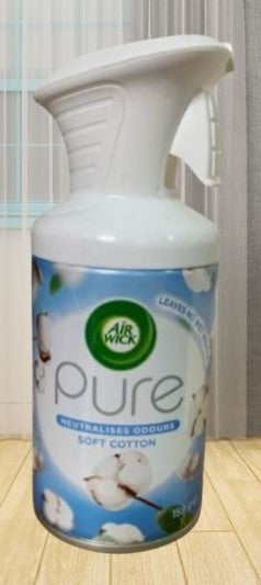 Air Wick Air Freshener Spray, Soft Cotton Scent, 250ml (8.45 Oz)