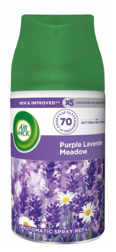 Air Wick Ultra Machine Refill in Purple Lavender Meadow, 250 ml can.