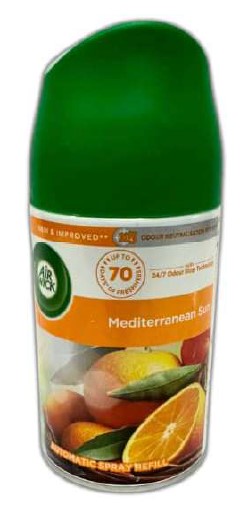 Air Wick Ultra Machine Refill in Mediterranean Sun scent, 250ml can.