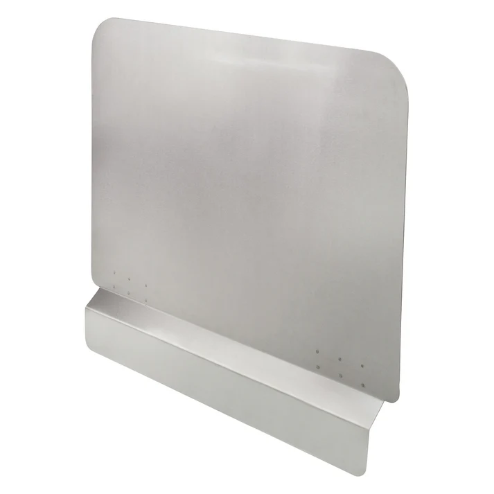 Fryer Splash Guard 6/Pack creates the needed separation by sliding it onto the fryer side (left or right) with its two clips located on both ends. Easily detaches for cleaning. This fryer splash guard is durable and made for commercial applications.