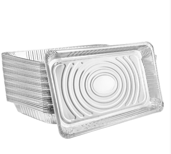 Full-size aluminum pan available in medium and deep sizes. Ideal for baking, roasting, catering, and food storage. Durable, disposable, and perfect for parties, buffets, and events.