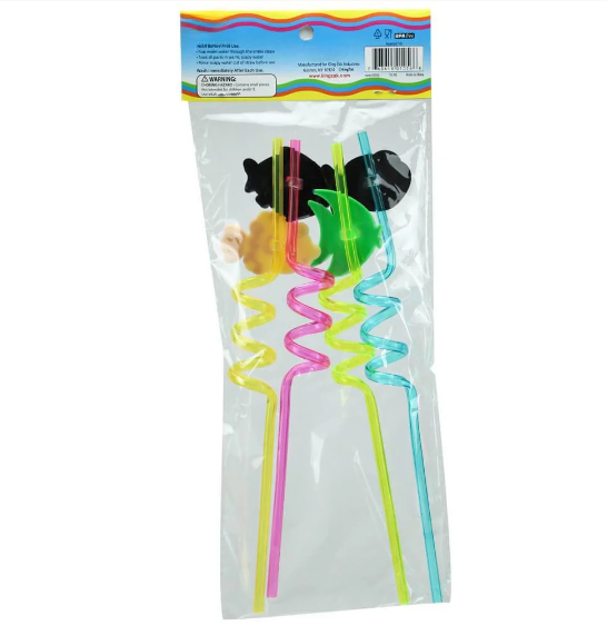 Colorful fun straws with unicorn, fish, and fruit designs. Perfect for parties, birthdays, and events. Reusable, durable, and great for kids and adults to enjoy their favorite drinks.