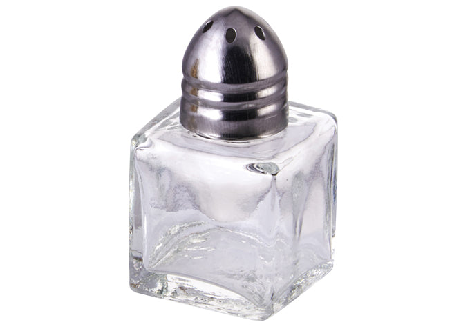 Winco G-100 and G-101 Stainless Steel and Brass 1/2oz Square Shaker