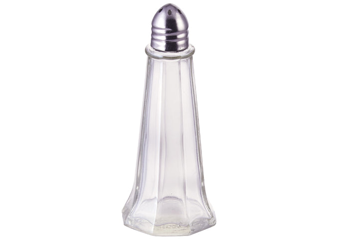 Winco G-110 and G-111 1oz Stainless Steel and Brass Top Tower Shaker