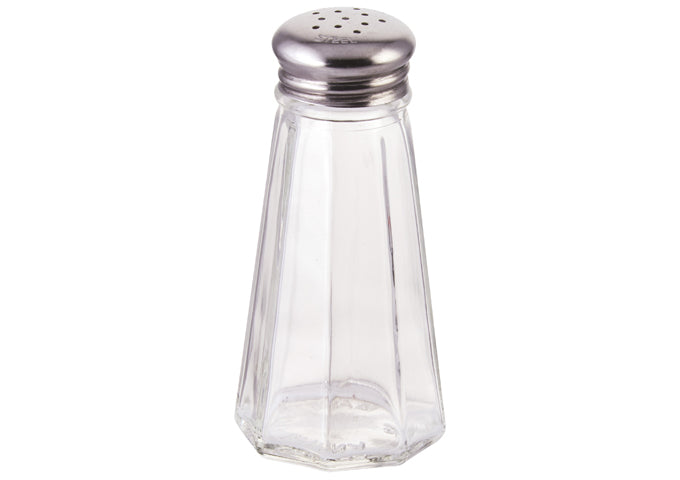 Winco G-105, G-106 and G-117 1oz, 2oz and 3oz Mushroom Tops Paneled Shakers