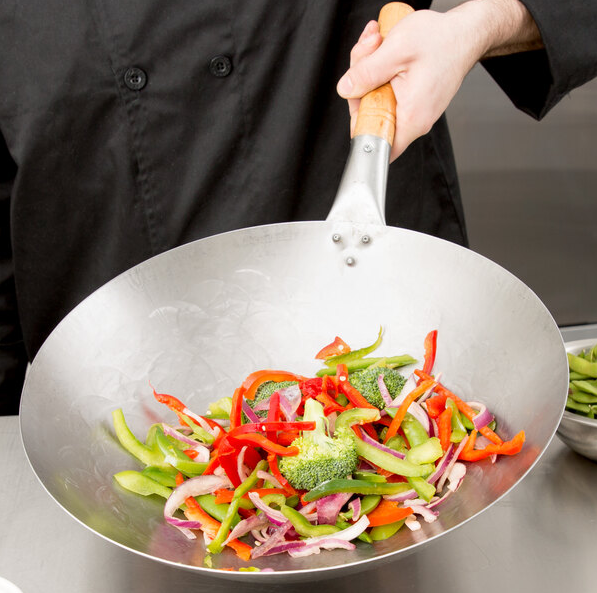 Stir-frying cookware