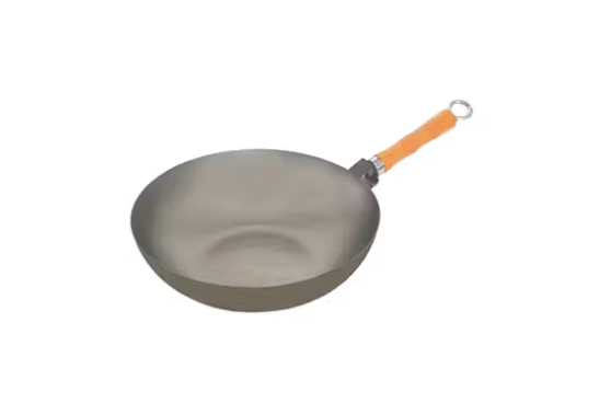 Bamboo handle mandarin wok