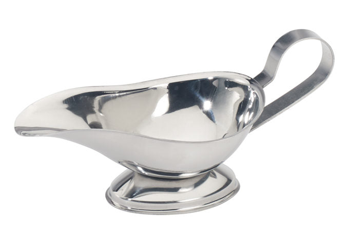 Winco GBS-10 to GBS-8 10oz, 3oz, 5oz, and 8oz Stainless Steel Gravy Boat