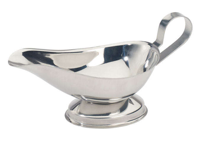 Winco GBS-10 to GBS-8 10oz, 3oz, 5oz, and 8oz Stainless Steel Gravy Boat