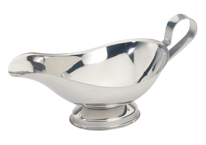 Winco GBS-10 to GBS-8 10oz, 3oz, 5oz, and 8oz Stainless Steel Gravy Boat