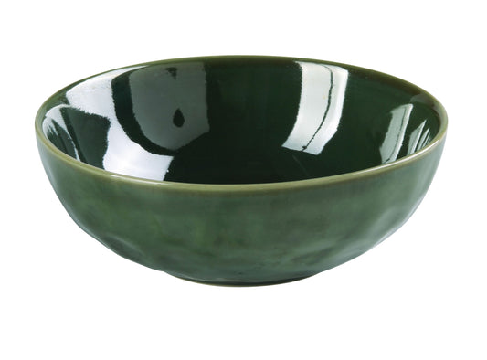 Yanco Salad Bowl GG-807 showcases vibrant elegance with its rich green glaze and smooth round shape. Crafted from durable chinaware, it provides an ideal size for serving salads, grain bowls, noodle dishes, fruits, and hearty side portions. The deep profile and glossy interior enhance food presentation while offering long-lasting performance for both commercial and home dining. As part of the Green Gem collection, it delivers a cohesive, visually striking look to any tabletop setting.