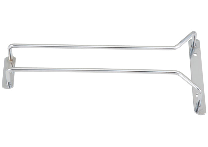 Winco GH-10 to GHC-24 10", 16" and 24" Brass & Chrome Single Channel Glass Hangers