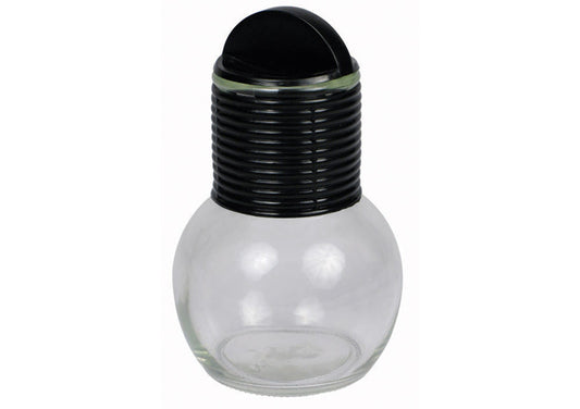 Winco GHT-10 10oz Plastic Lid Glass Hottle - Restaurant Kitchen, Buffet Stations, Catering Services and Hotel Banquet Halls