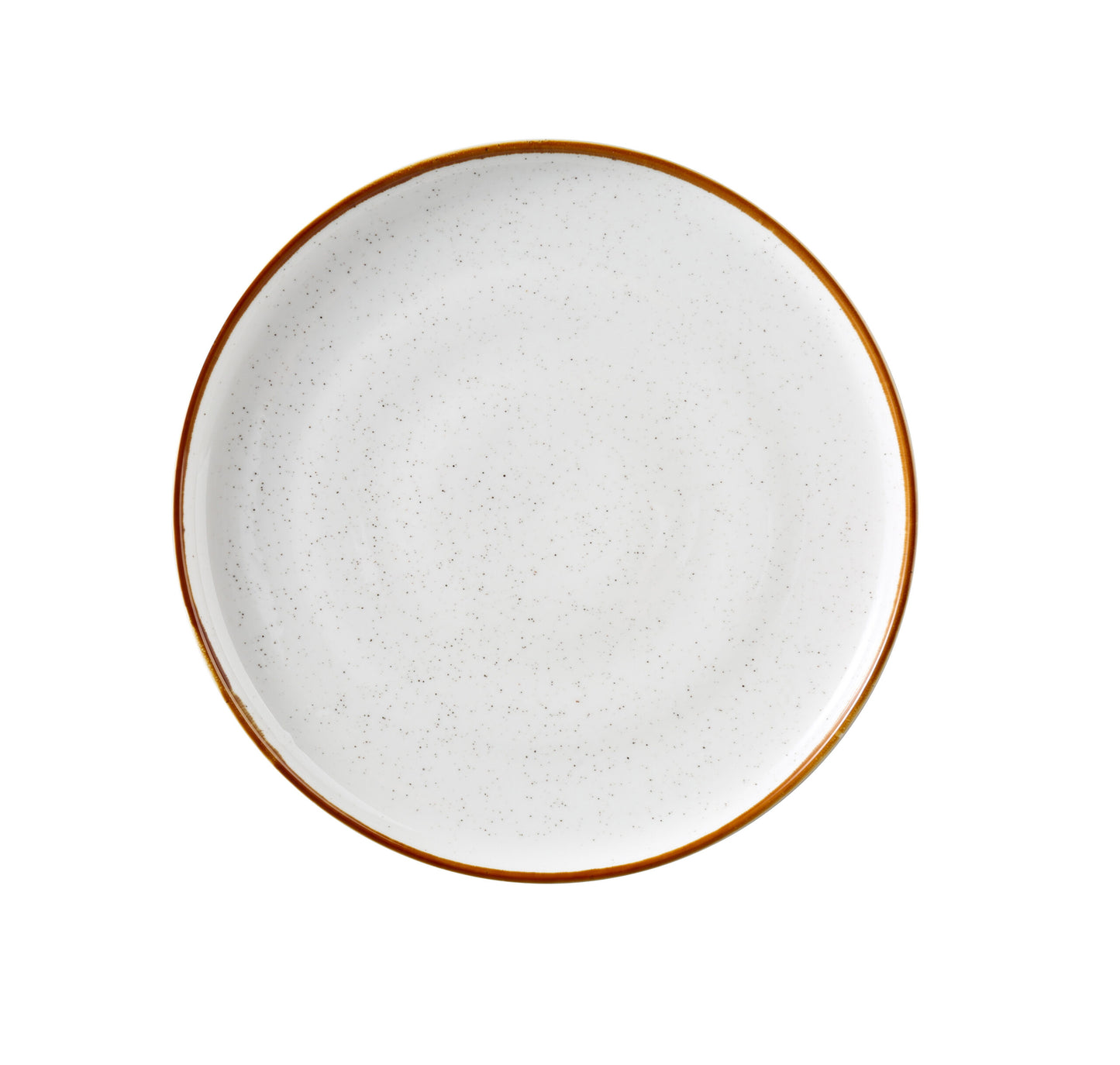 Yanco Round Plate With Up-Right Rim GL-110 is a stylish essential for modern dining. Made from high-quality porcelain, it features a white speckled surface complemented by a subtle colored rim. Its up-right edge design enhances both presentation and practicality, helping to keep foods neatly in place. This plate is ideal for serving entrees and composed dishes in restaurants, cafes, or upscale casual settings.