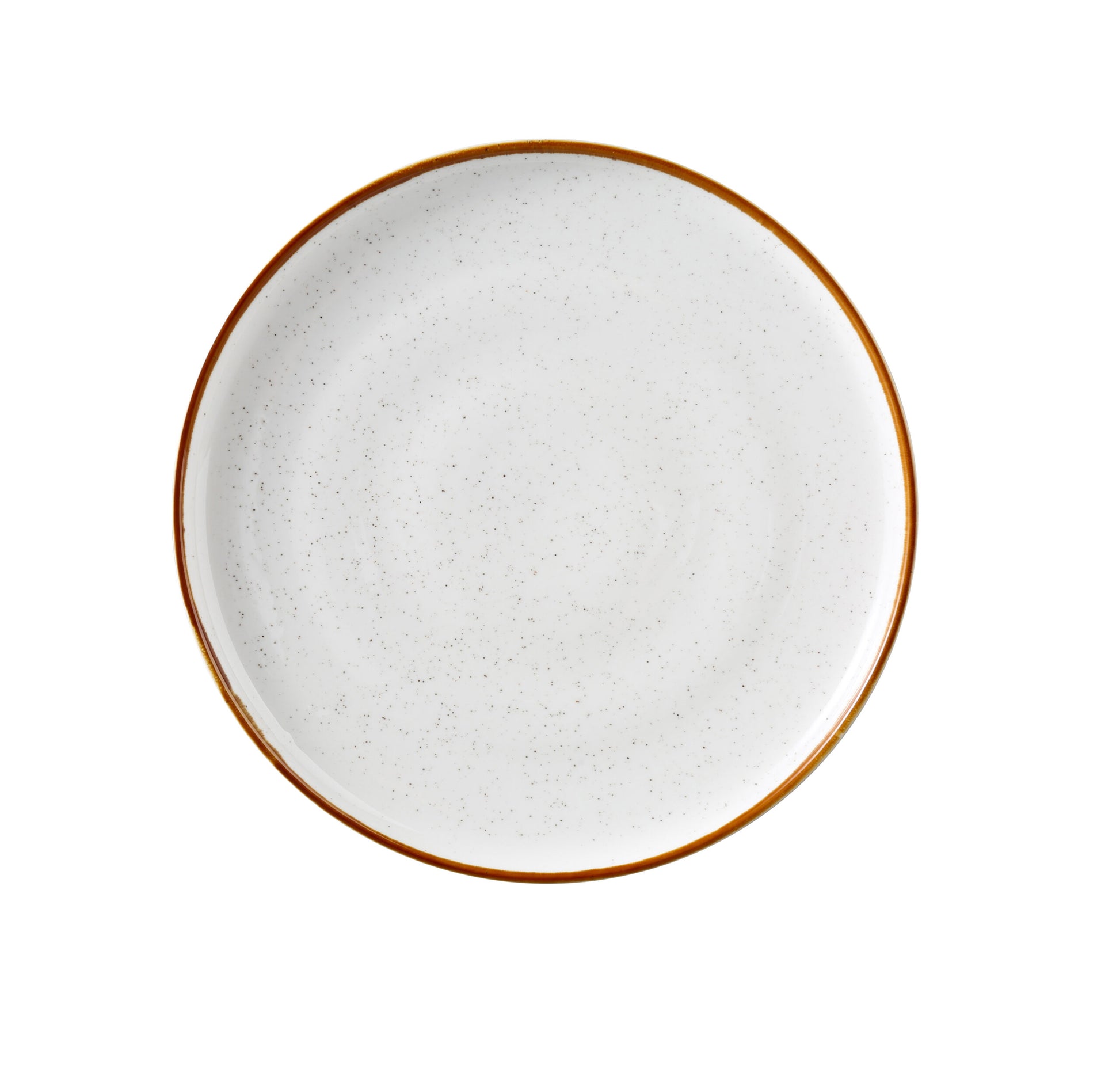 Yanco Round Plate With Up-Right Rim GL-110 is a stylish essential for modern dining. Made from high-quality porcelain, it features a white speckled surface complemented by a subtle colored rim. Its up-right edge design enhances both presentation and practicality, helping to keep foods neatly in place. This plate is ideal for serving entrees and composed dishes in restaurants, cafes, or upscale casual settings.