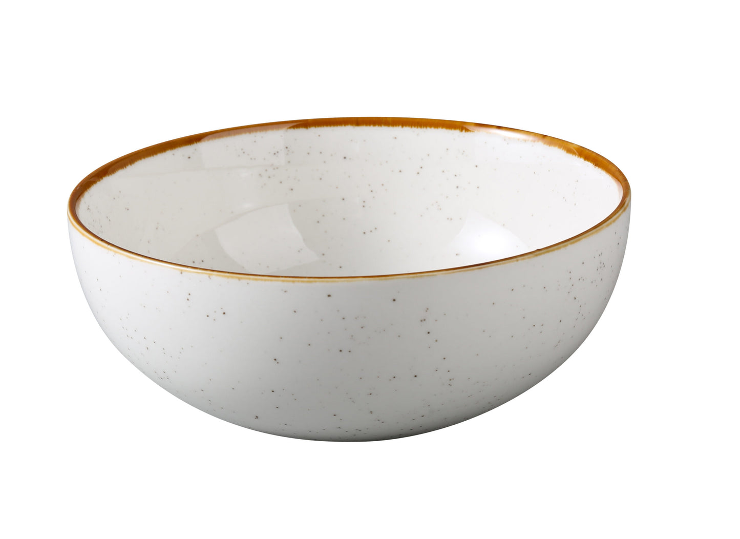 Yanco Ramen Bowl GL-308 blends artisanal charm with modern appeal. Crafted from porcelain, it features a speckled white finish and a subtle colored rim, bringing a sophisticated touch to traditional noodle presentations. Ideal for ramen, pho, or hearty soups, this bowl combines function and style for contemporary dining settings.