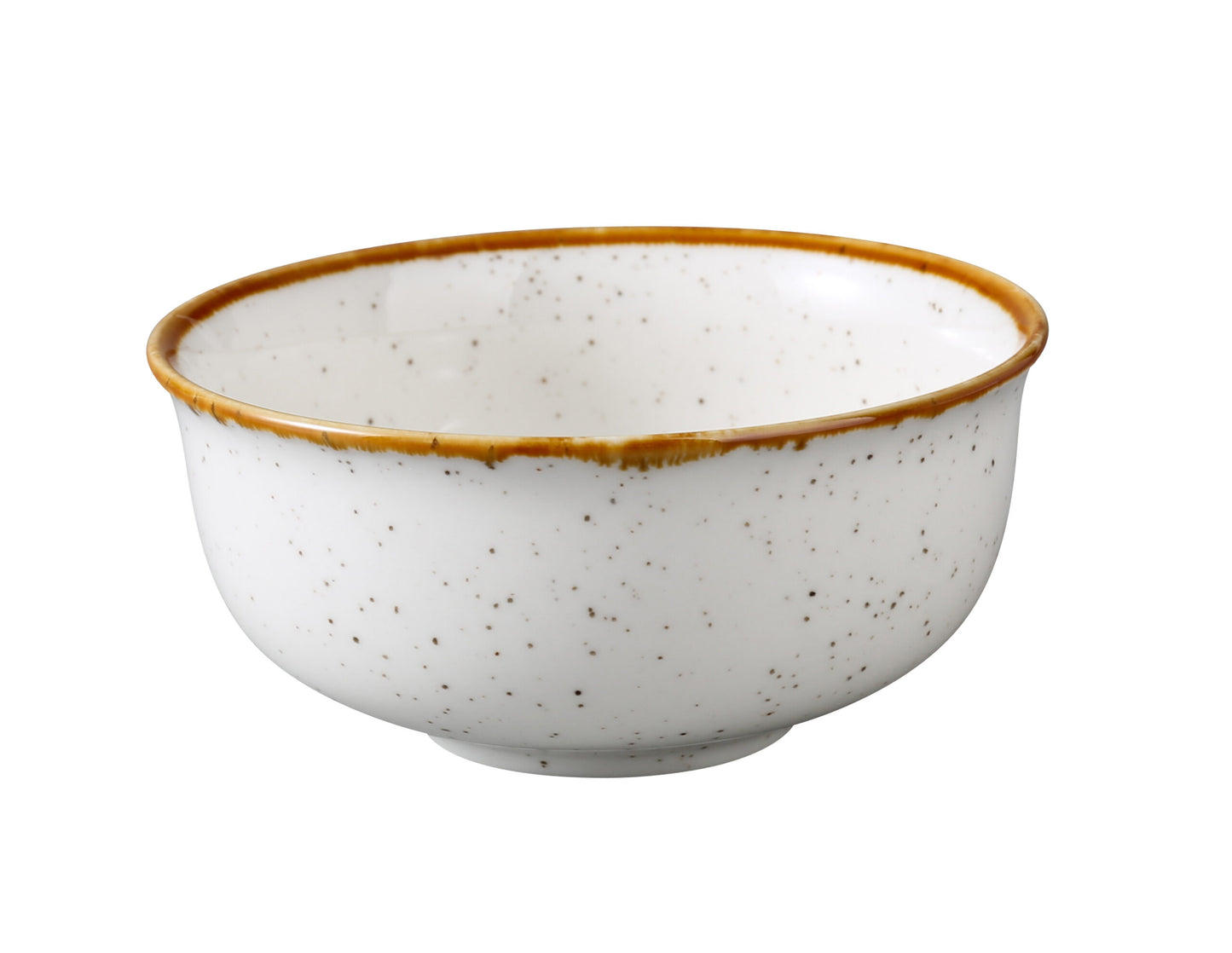 Yanco Rice Bowl GL-3104 pairs functionality with modern charm. Crafted from porcelain, it showcases a speckled white surface with a colored rim, delivering a refined, contemporary aesthetic. This versatile bowl is perfect for serving rice, small sides, or even desserts in both casual and upscale dining environments.