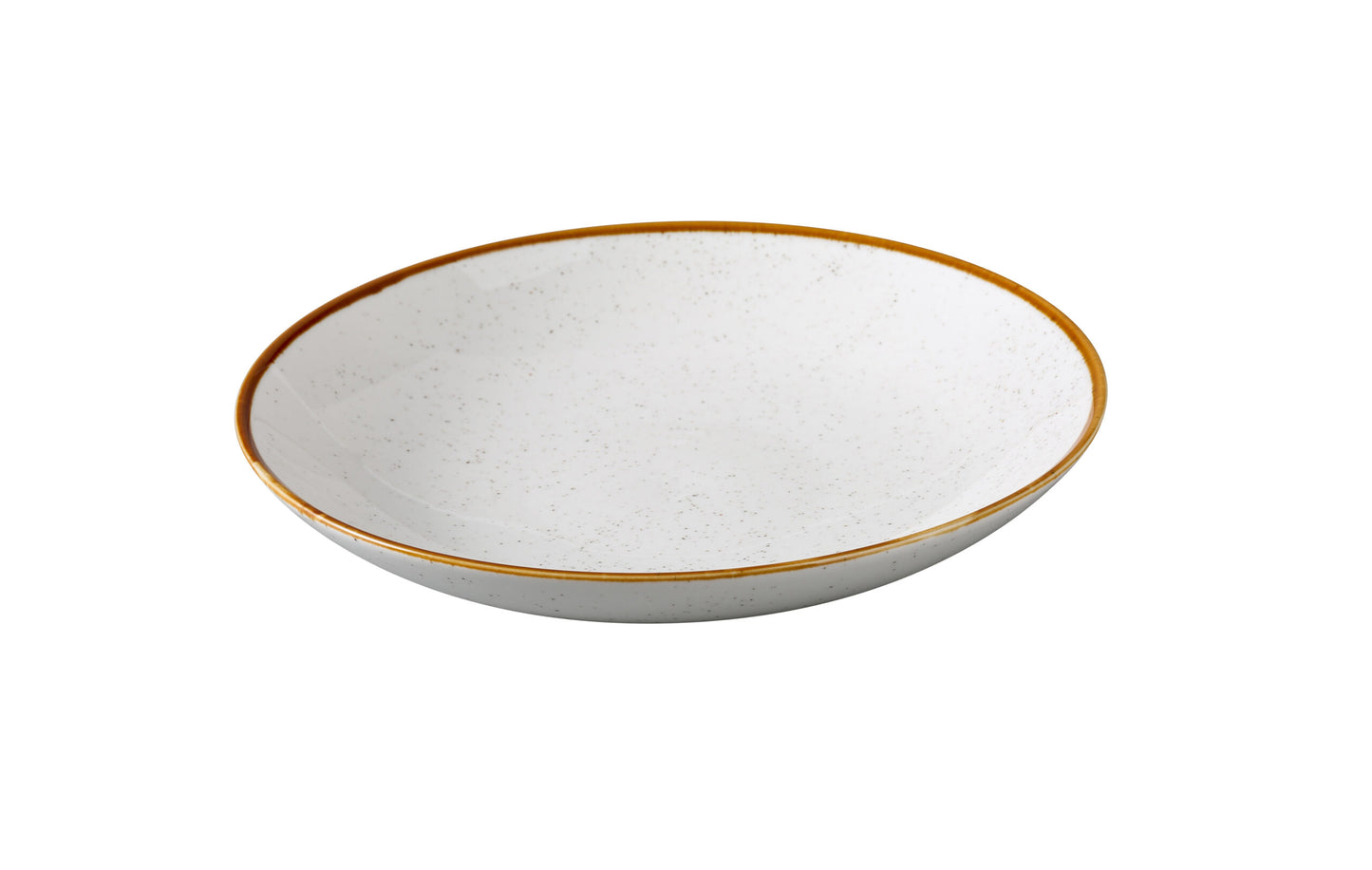 Yanco Salad Bowl GL-509 offers a wide, shallow design ideal for serving leafy greens, grain bowls, or shared sides. Made from modern porcelain, it features a soft white glaze with natural speckling and a delicate colored rim. This combination, signature to the Glory collection, creates a clean and refined look that complements contemporary dining settings while providing the durability needed for daily use.
