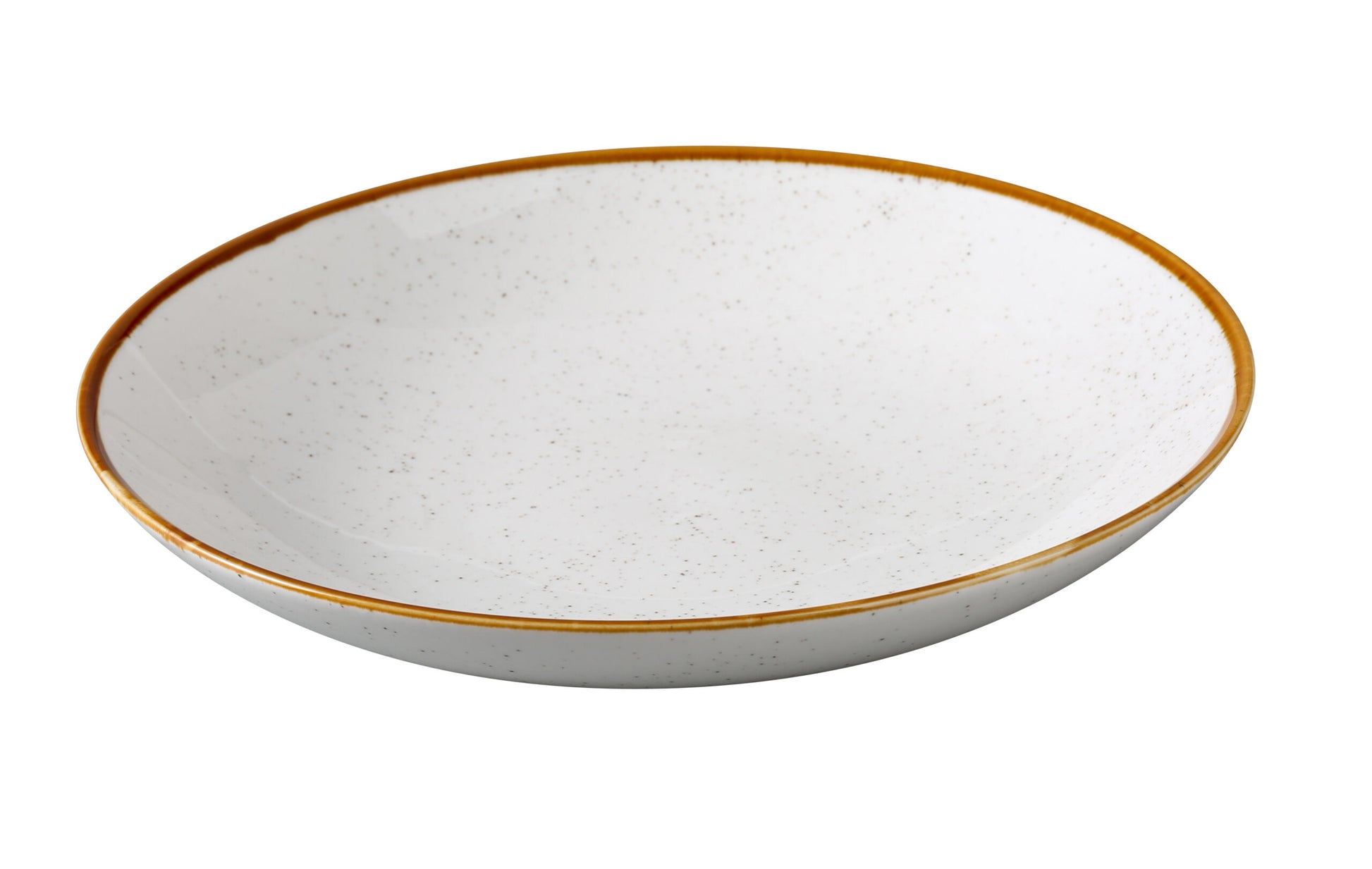 Yanco Salad Bowl GL-511 offers a wide, shallow design ideal for serving leafy greens, grain bowls, or shared sides. Made from modern porcelain, it features a soft white glaze with natural speckling and a delicate colored rim. This combination, signature to the Glory collection, creates a clean and refined look that complements contemporary dining settings while providing the durability needed for daily use.