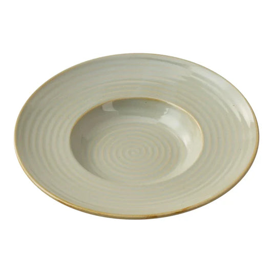 Yanco Pasta/Salad Bowl GO-410 is a stylish and versatile addition to the Golden Coast collection. Crafted from high-quality chinaware, this round bowl showcases elegant earthy tones and concentric circles, beautifully accented by a golden rim for a refined touch. Perfect for serving pasta, salads, and other gourmet dishes, this bowl is ideal for upscale restaurants, cafés, and fine dining settings. 