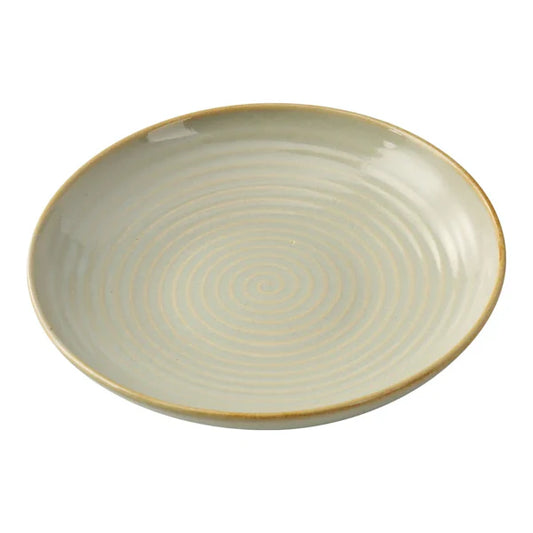 Yanco Salad Bowl GO-608 is a stylish and functional piece from the Golden Coast collection. Made from high-quality chinaware, this round salad bowl showcases elegant earthy tones and concentric circles, beautifully accented by a golden rim for a refined touch.&nbsp;Perfect for serving salads, pasta, or side dishes, this bowl is ideal for upscale restaurants, cafés, and fine dining settings. The tea green color adds warmth and charm, making it a sophisticated addition to any table.