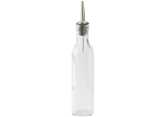 Winco GOB-8 and GOB-16 8oz and 16oz Oil/Vinegar Cruet w/ Pourer