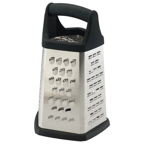 Winco GT-401, S/S 5 Sides, Grater w/Soft Grip Hdl, EA