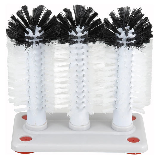 Winco GWB-3, 3 Brushes Plastic Base Glass Brush Set, EA