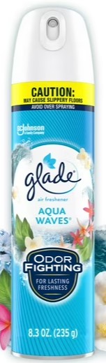 Glade Air Freshener Aqua Wave 8.3 oz (2 Pack) for fresh, long-lasting fragrance and odor elimination