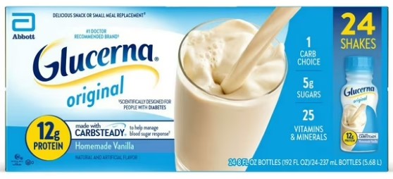 Glucerna 12g Protein Small Meal Replacement Shake in Homemade Vanilla, 8 fl oz bottle