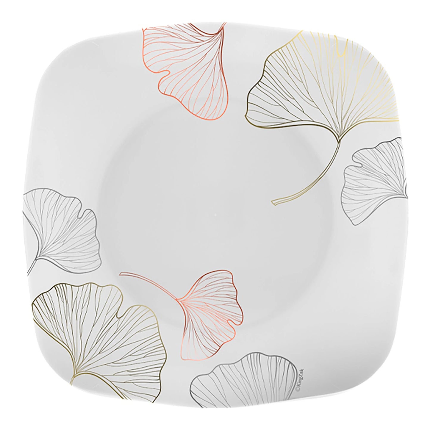 Retro 7.5" plate available in Gold, Silver, Rose Gold, and Black finishes, ideal for serving appetizers and desserts at weddings, parties, and special events.