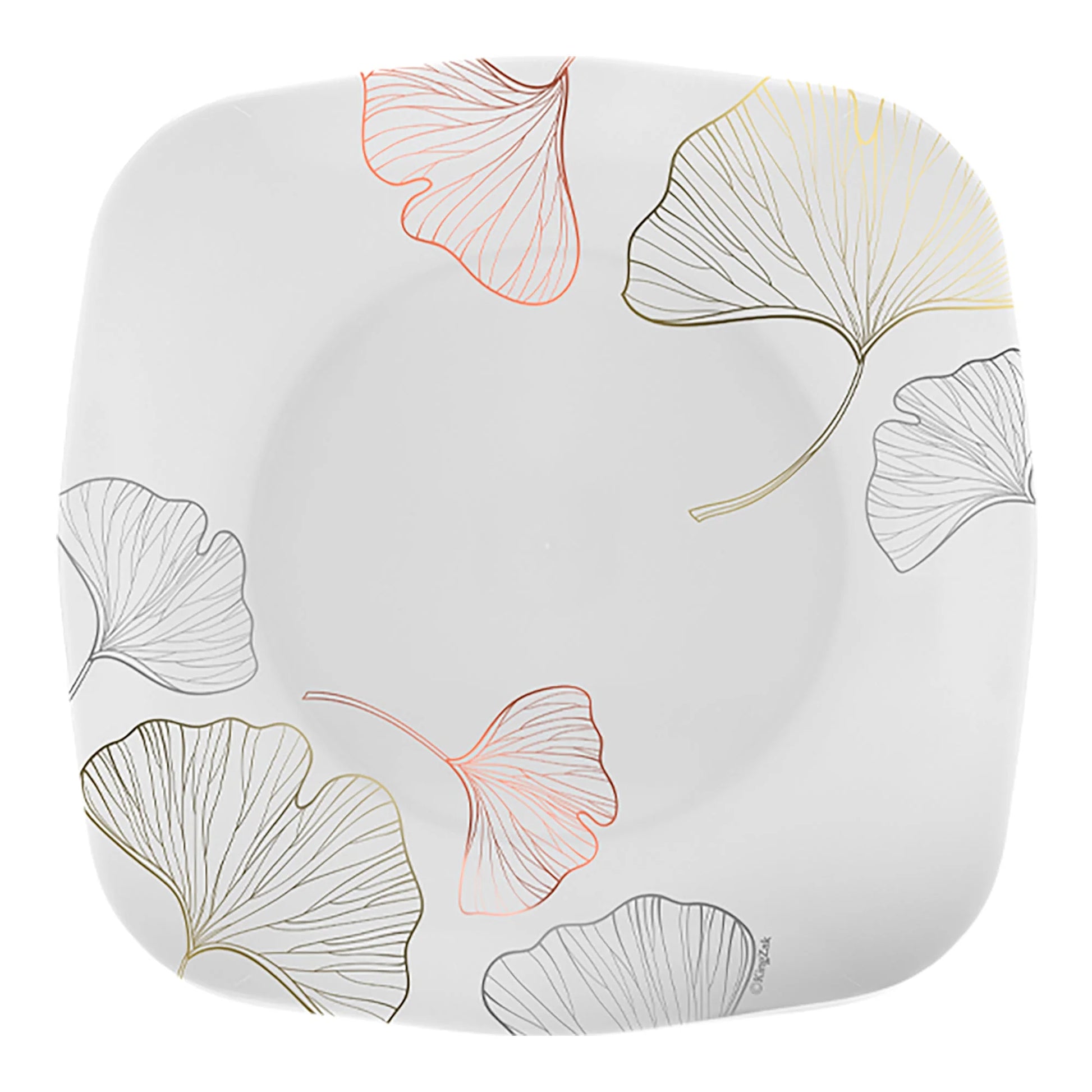 Retro 7.5" plate available in Gold, Silver, Rose Gold, and Black finishes, ideal for serving appetizers and desserts at weddings, parties, and special events.