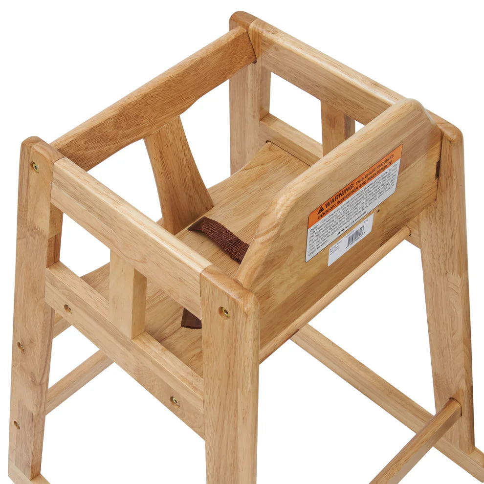 Winco CHH-101 to CHH-104A Wood High Chairs, ASTM Compliant