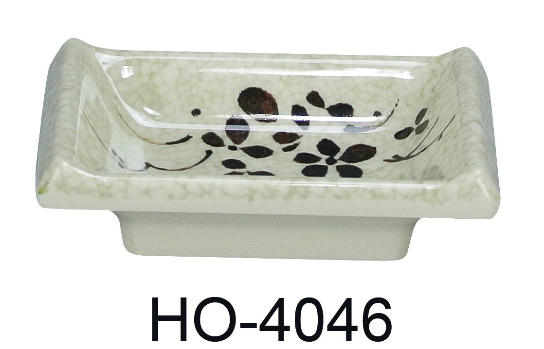 Yanco Sauce Dish HO-4046 is a perfect solution to serve sauces, dips, spices, and herbs that accompany the oriental dishes in your food-serving establishment. Thanks to the high-quality, reliable and affordable melamine material, these sauce dishes can With stand the heavy commercial use. While looking like they are handmade ceramics such dishes won't chip, break, or stain. The Honda collection is performed in Japanese style, that will perfectly fit most of the establishments' designs. 
