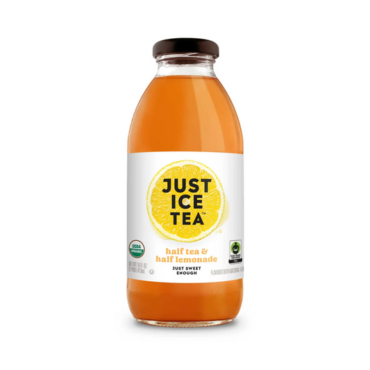 Just Ice Tea Half and Half Lemonade Iced Tea 16oz bottles pack of 12