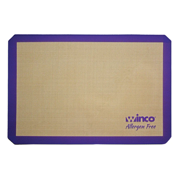 (Quarter Size, Half Size, Two Third Size, Full Size) Silicone Baking Mat 10/Pack featuring a non-stick surface, this well-designed baking mat ensures easy and smooth product release from your baking sheet, taking the place of butter, oil, and spray. A practical and economical option, this baking mat is reversible and reusable up to 2,000 times.