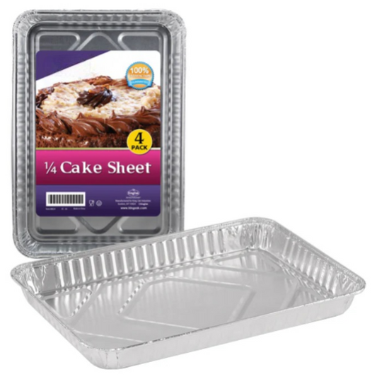 Half-size aluminum cookie sheet with banded edges and label. Durable, warp-resistant, and perfect for even baking cookies, pastries, and more in home and commercial kitchens.