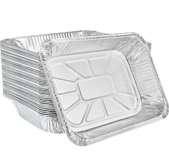 Half-size aluminum pan in shallow, medium, and deep sizes. Great for baking, roasting, catering, and food storage. Durable, disposable, and ideal for buffets, events, and meal prep.