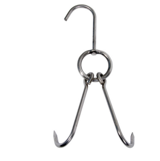 Heavy duty roasting hook