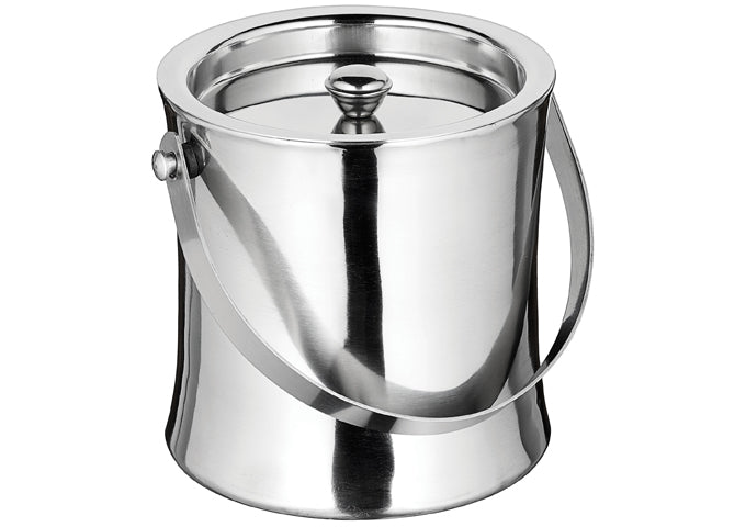 Winco ICB-60 60 oz Stainless Steel Double-Wall Ice Bucket