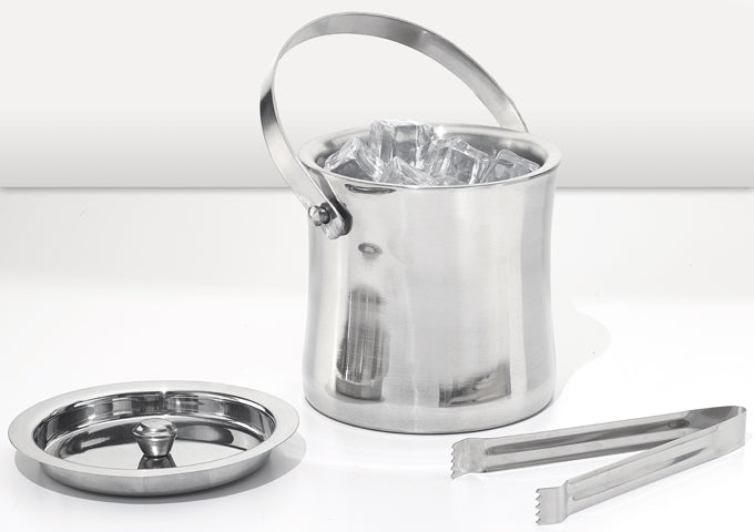 Winco ICB-60 60 oz Stainless Steel Double-Wall Ice Bucket