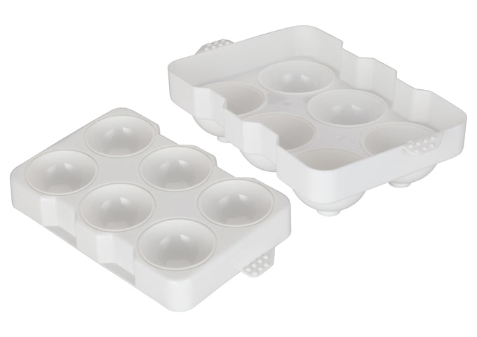 Winco ICCP-6W 6 compartments White Plastic Ice cube tray
