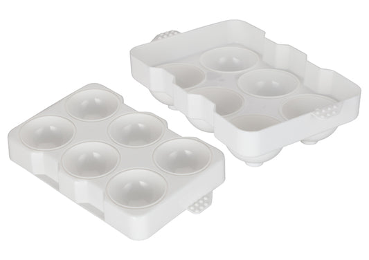 Winco ICCP-6W 6 compartments White Plastic Ice cube tray