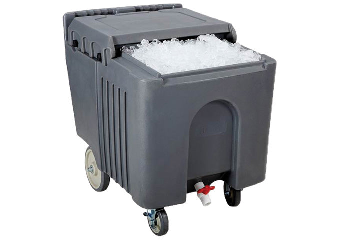 Winco IIC-29 125Lb Capacity Ice Caddy w/Sliding Cover, Insulated