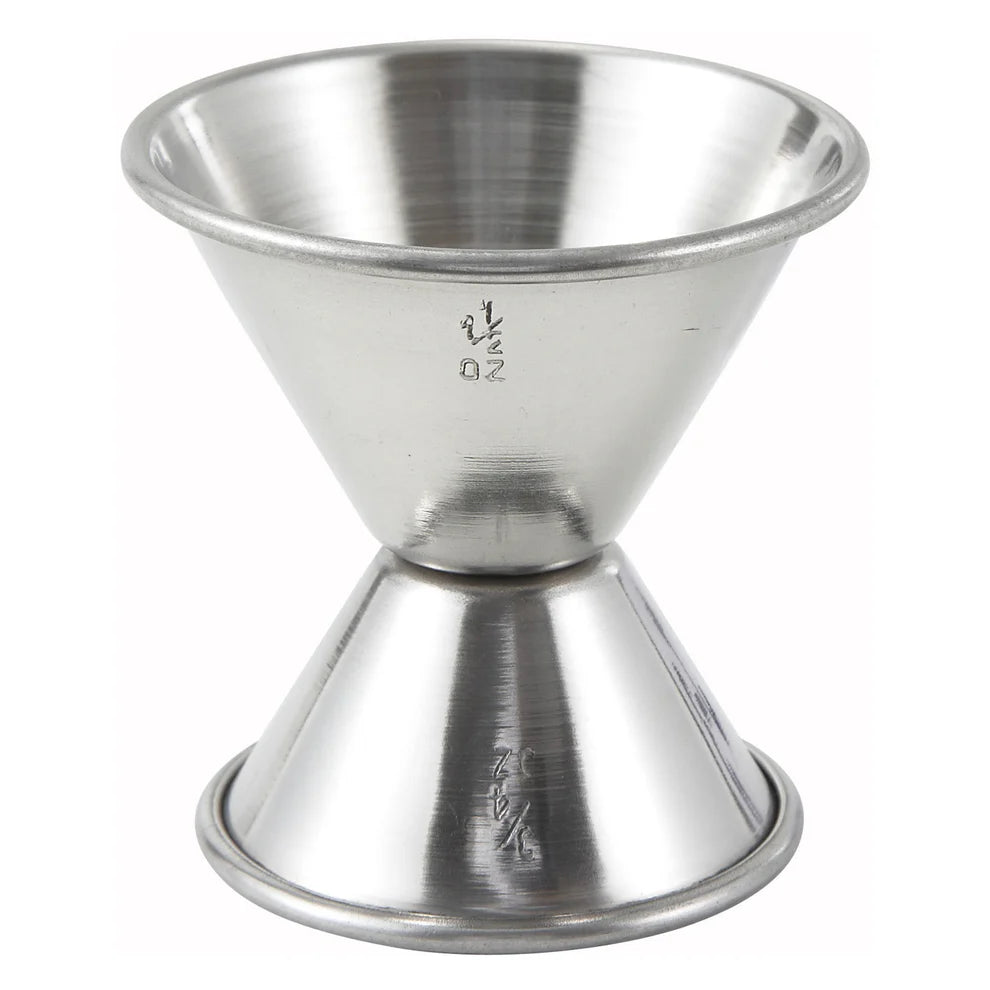 Winco J-1 to J-5, 1/2oz to 2oz Stainless Steel Jiggers