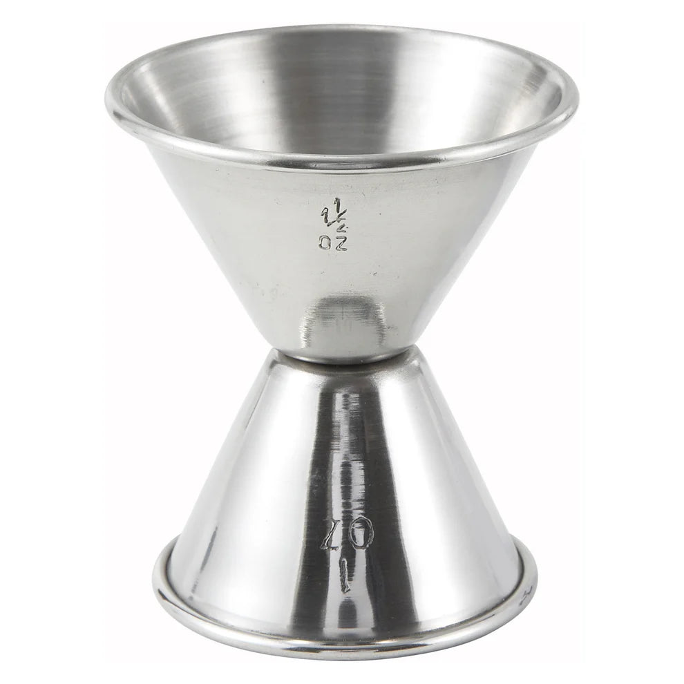Winco J-1 to J-5, 1/2oz to 2oz Stainless Steel Jiggers