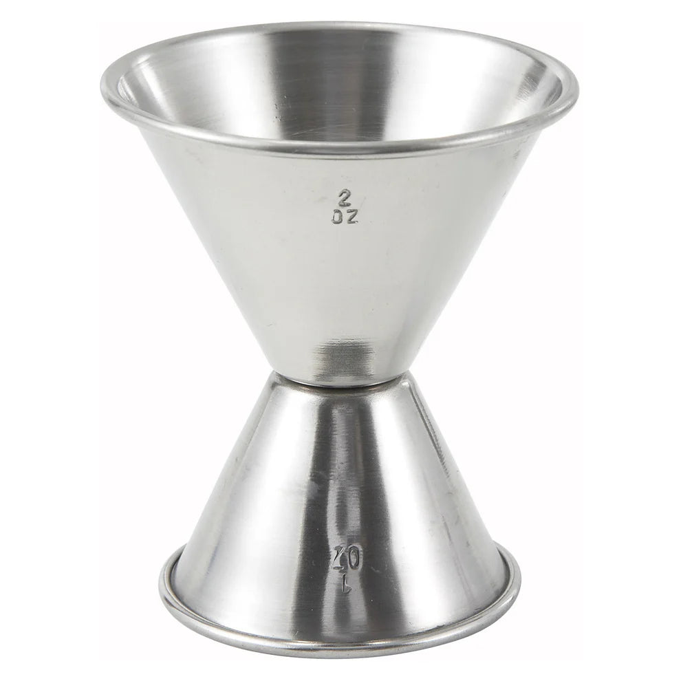Winco J-1 to J-5, 1/2oz to 2oz Stainless Steel Jiggers