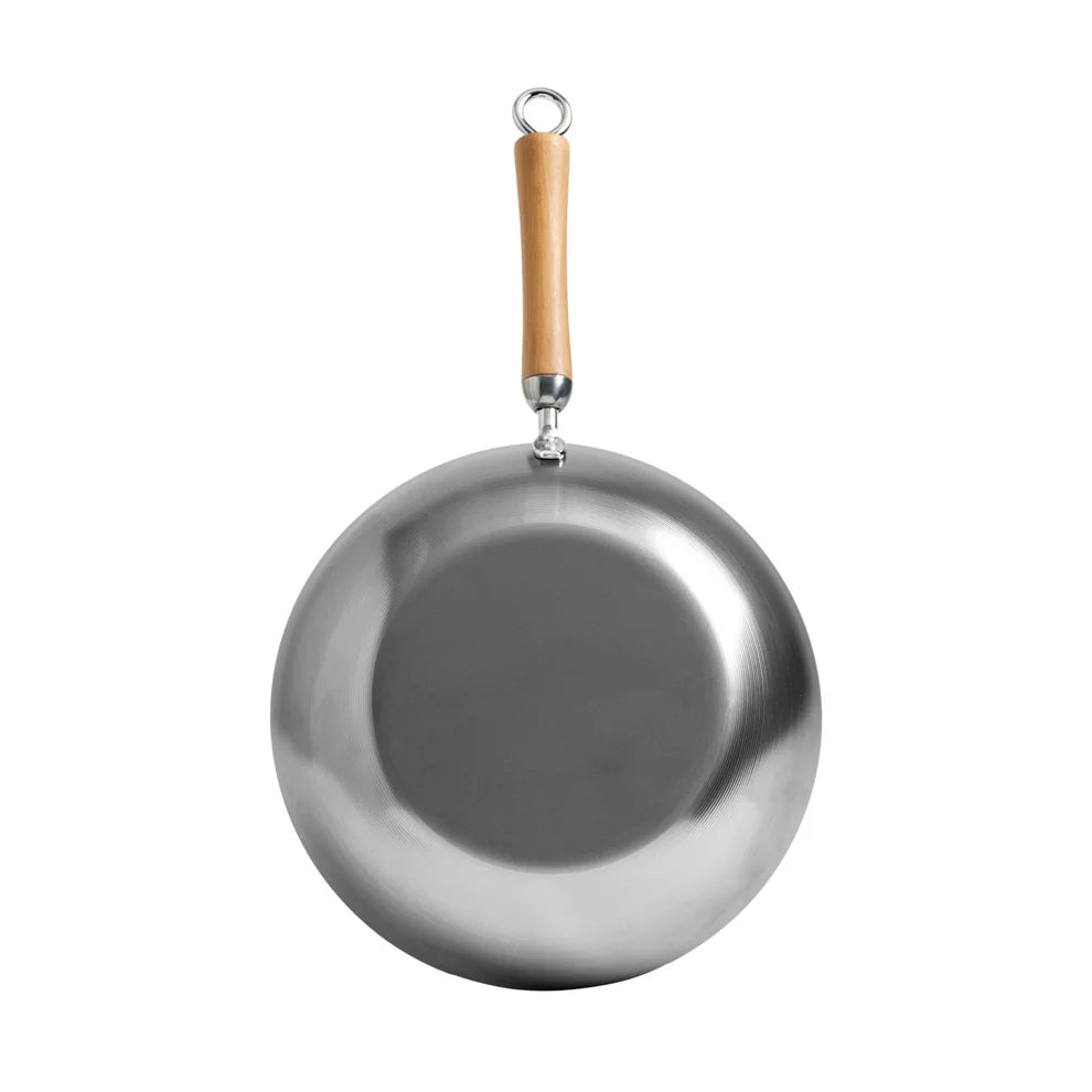 Winco J21-9979, Joyce Chen Classic 12" Uncoated Carbon Steel Stir Fry Pan