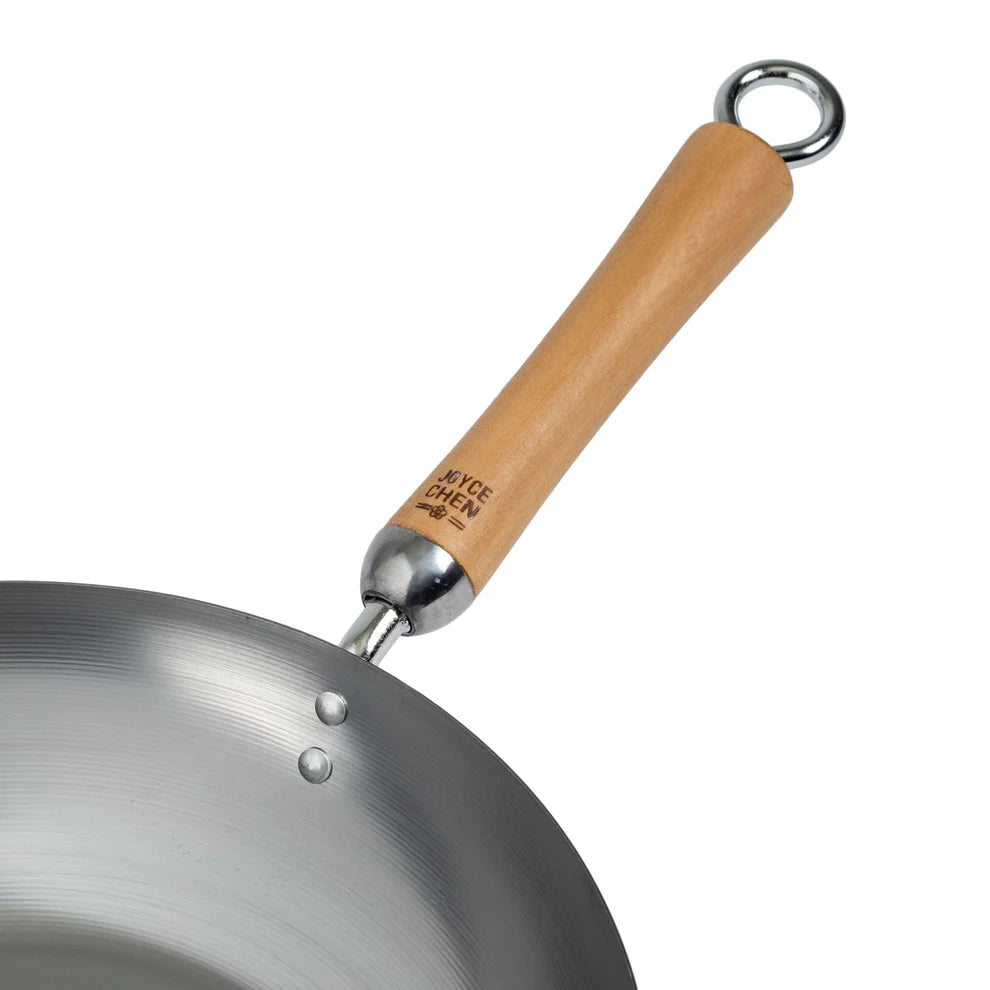 Winco J21-9979, Joyce Chen Classic 12" Uncoated Carbon Steel Stir Fry Pan